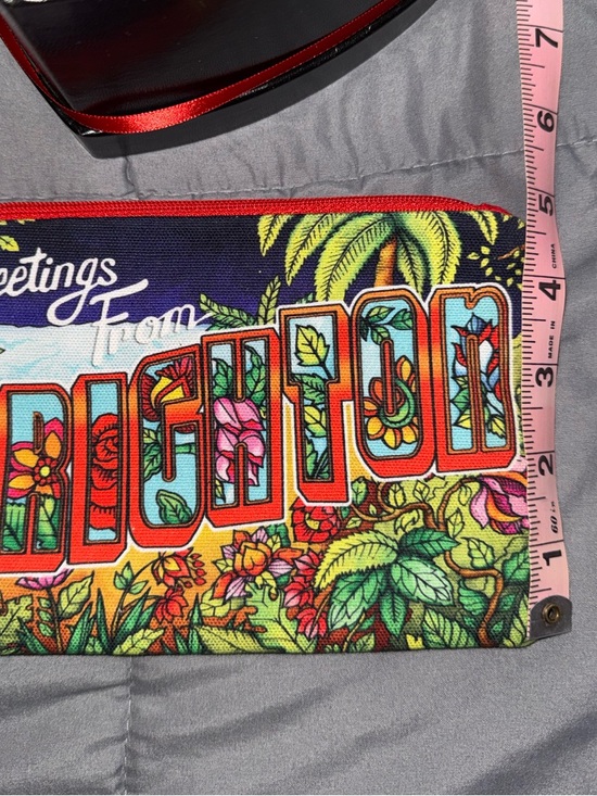 Brighton “Greetings From Brighton” Postcard Zip Pouch Cosmetic Bag Travel Case - Picture 6 of 6